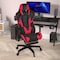 Flash Furniture Red LeatherSoft Gaming Chair with Roller Wheels CH-187230-RED-RLB-GG - alternate 2